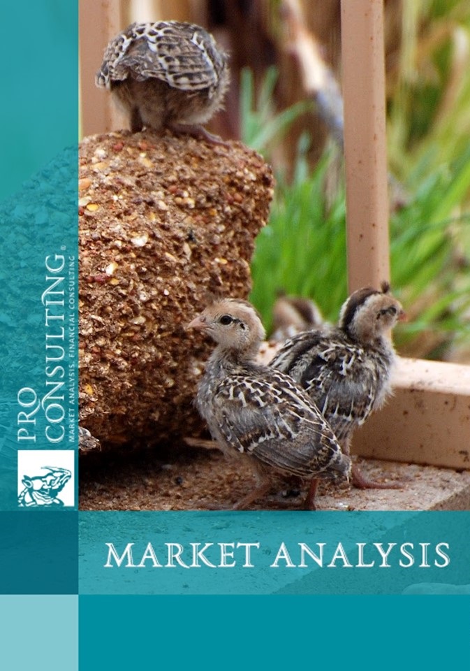 Market research report on quail products of Ukraine.  2014